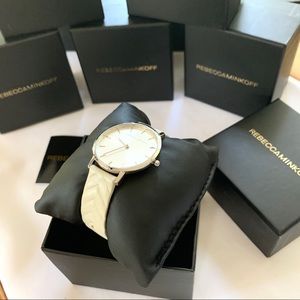 NWT Rebecca Minkoff leather strap watch